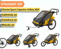 Thule Chariot Sport 2 Spectra Yellow 2022+ bike set + bìžecký set + koèárkový set