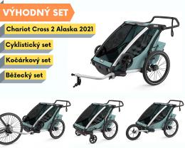 Thule Chariot Cross 2 Alaska 2022 + bike set + bìžecký set + koèárkový set