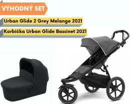 Thule Urban Glide 2 Black / Grey Melange 2022 s korbièkou
